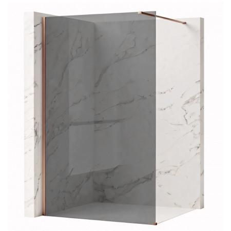 Душевая стенка REA FLEXI 140 GREY BRUSHED COPPER