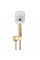 Душевая система REA MOBY BRUSHED GOLD + BOX скрытого монтажа