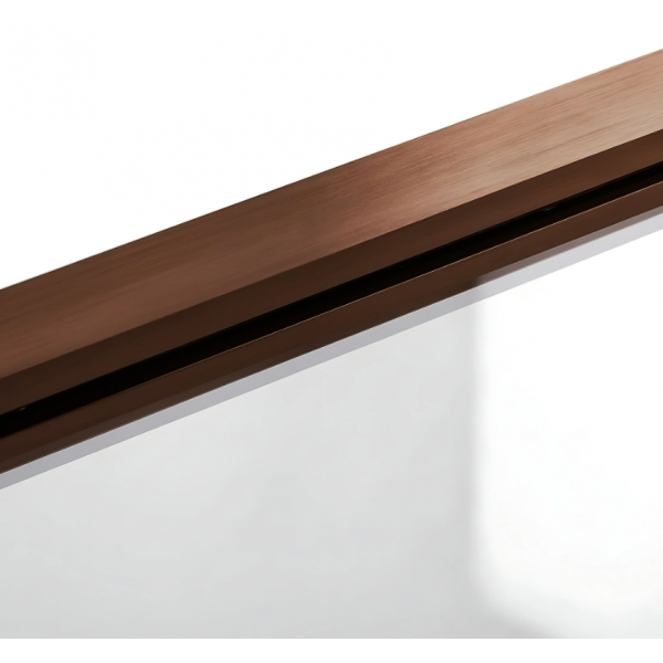 Шторка для ванны REA  AGAT-2 100 BRUSHED COPPER складная