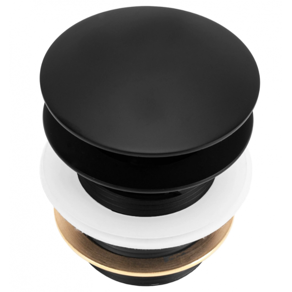 Донный клапан для ванны REA CLICK-CLACK BLACK