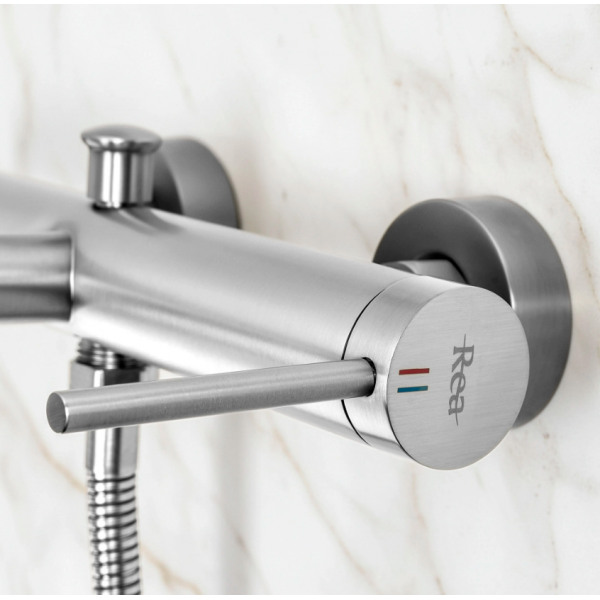 Смеситель для ванны REA FOSS NICKEL BRUSHED с изливом