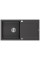 Гранітна кухонна мийка MEXEN LEO BLACK GRANITE + сифон CHROME