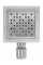 Трап для душа REA DOTS 12x12 NICKIEL BRUSHED