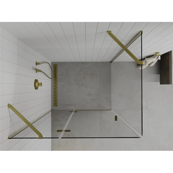 Душова кабіна MEXEN ROMA 100x90 GOLD