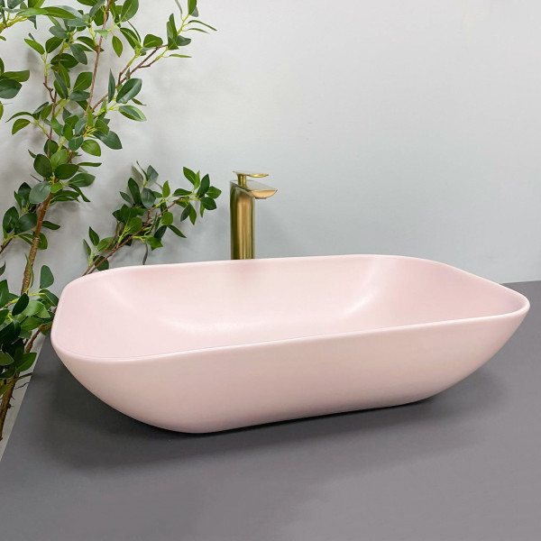 Умывальник (раковина) VBI AVEZZANO PINK MATT накладной