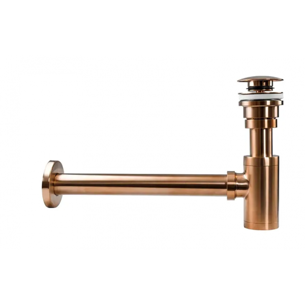 Сифон для раковины REA BRUSHED COPPER+CLICK-CLACK универсальный
