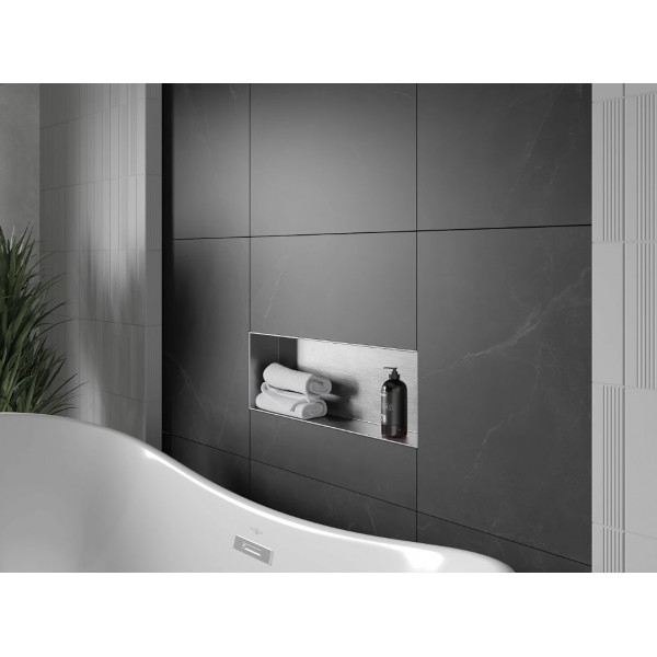 Вбудована полиця MEXEN X-Wall-NR 60x20 INOX без обідка