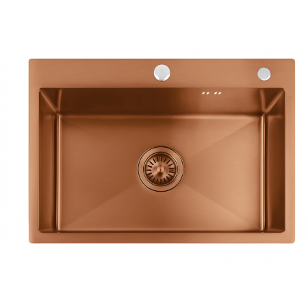 Стальная кухонная мойка REA LIAM BRUSHED COPPER