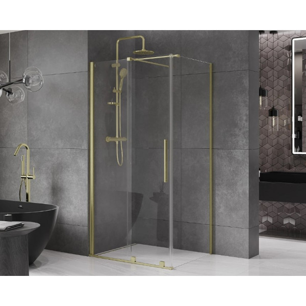 Душова кабіна MEXEN VELAR 90х120 BRUSHED GOLD