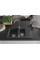 Гранітна кухонна мийка MEXEN GASPAR BLACK GRANITE + сифон CHROME