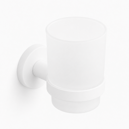 Стакан для зубных щеток VBI VENUS WHITE MATTE
