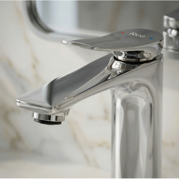 Смеситель для раковины REA VISION CHROME низкий