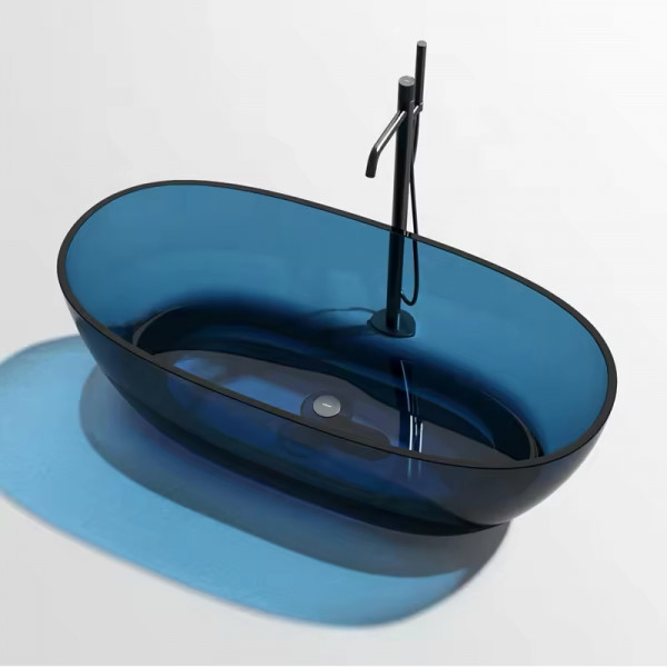 Ванна VBI VESUVIO BLUE 170 x 78 отдельностоящая стеклянная