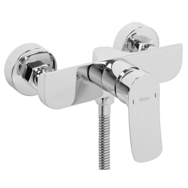 Смеситель для ванны и душа REA DART CHROME настенный без излива *