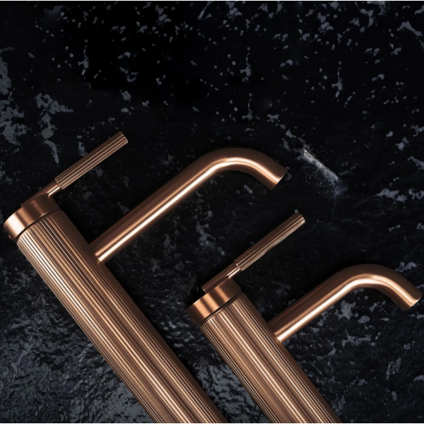 Смеситель для раковины (умывальника) REA ARGON BRUSHED COPPER низкий