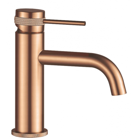 Смеситель для раковины (умывальника) REA LUNGO GRIP BRUSHED COPPER низкий