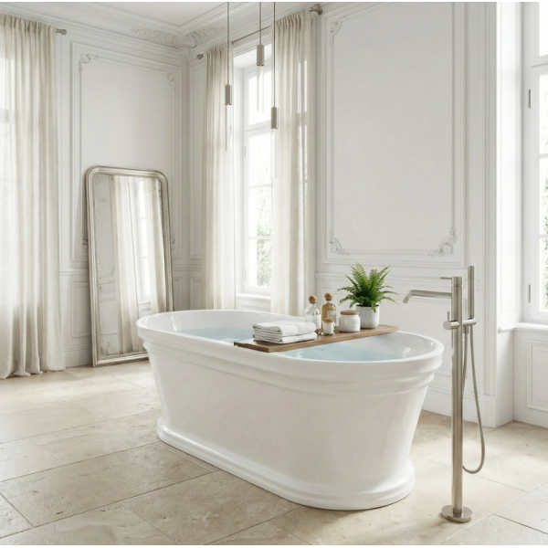 Ванна отдельностоящая REA OLIVIA 170 WHITE