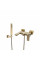 Смеситель для ванны и душа VBI LORENO BRUSHED GOLD настенный