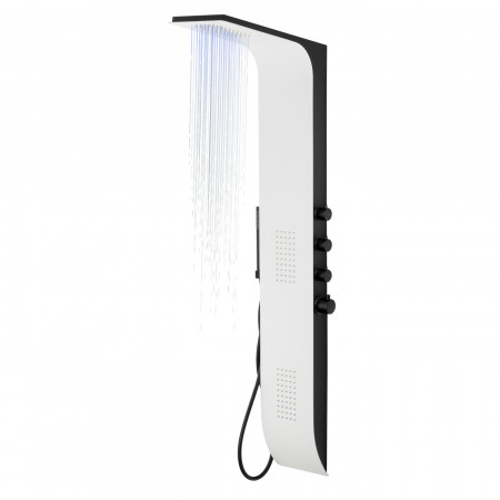 Душова панель CORSAN DUO BLACK WHITE LED з термостатом