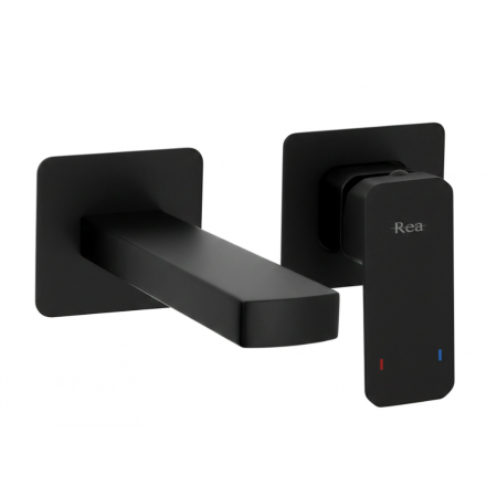 Смеситель для раковины REA ARLO BLACK + BOX скрытого монтажа