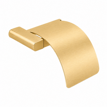 Держатель для туалетной бумаги с крышкой VBI TERRA BRUSHED GOLD