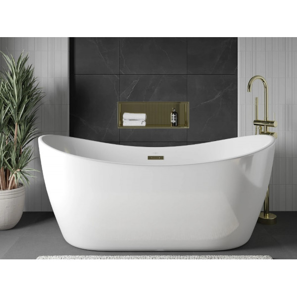 Вбудована полиця MEXEN X-Wall-R 60x20 GOLD з обідком