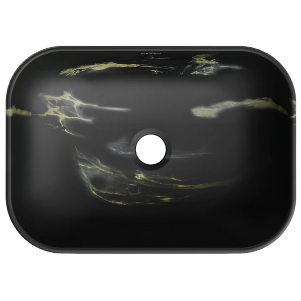 Умивальник (раковина) MEXEN RITA BLACK MARBLE MATТ накладний *