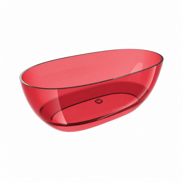 Ванна VBI VESUVIO RED 170 x 78 отдельностоящая стеклянная