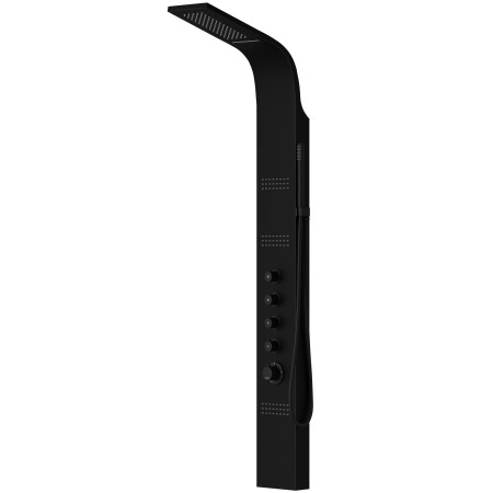 Душова панель CORSAN KASKADA BLACK LED з термостатом
