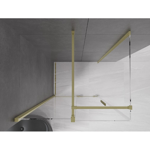 Душова кабіна MEXEN VELAR 100х90 BRUSHED GOLD