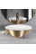 Умывальник (раковина) REA STELLA BRUSHED GOLD WHITE накладной
