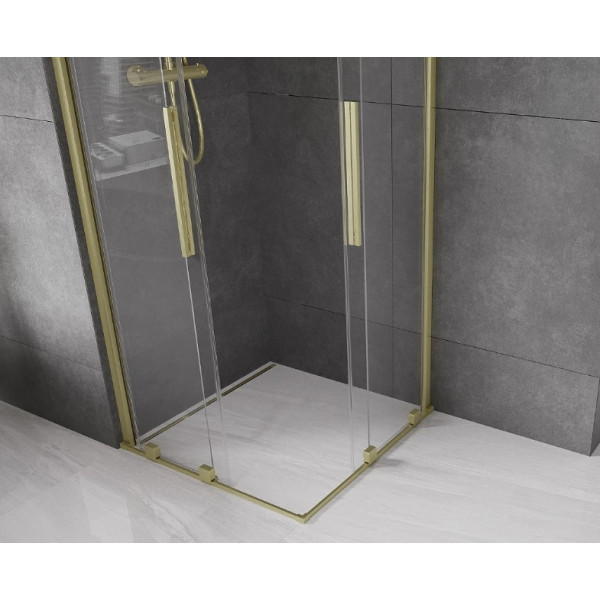 Душова кабіна MEXEN VELAR DUO 80х80 BRUSHED GOLD