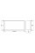 Вбудована полиця MEXEN X-Wall-R 60x20 WHITE з обідком