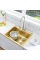 Стальная кухонная мойка REA LIAM BRUSHED GOLD