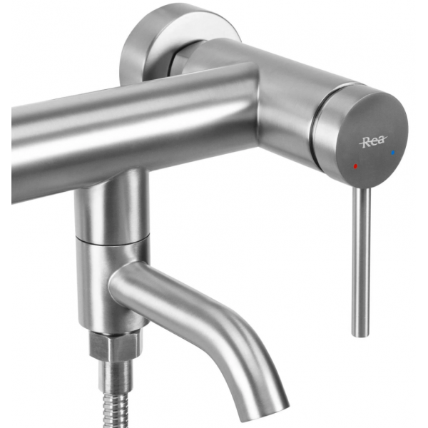 Смеситель для ванны и душа REA CLIF NICKEL BRUSHED с изливом