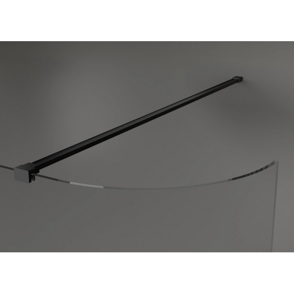 Душова стінка MEXEN KIOTO 120 BLACK заокруглена
