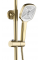 Душевой гарнитур REA STORM BRUSHED GOLD с изливом