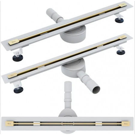 Трап для душа REA NEO 60 ULTRA SLIM PRO BRUSHED GOLD