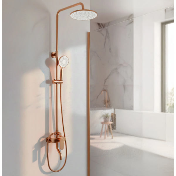 Душевой гарнитур REA DROP BRUSHED COPPER с изливом
