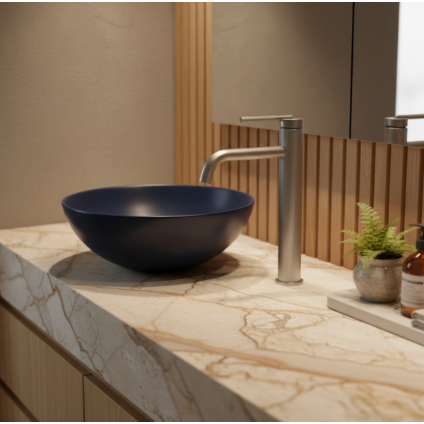 Смеситель для раковины REA ARGON NICKEL BRUSHED высокий