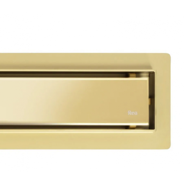 Трап для душа REA NEOX 100 GOLD 2в1 золотой