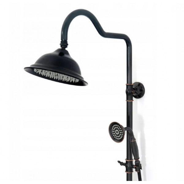 Душовий гарнітур REA VINTAGE BLACK чорний з виливом *