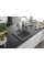 Гранітна кухонна мийка MEXEN VITO GREY + сифон BLACK
