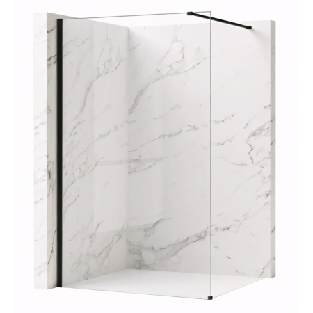Душевая стенка REA FLEXI 140 TRANSPARENT BLACK
