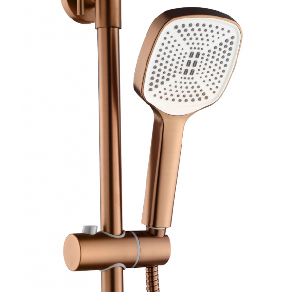 Душевой гарнитур REA STORM BRUSHED COPPER с изливом