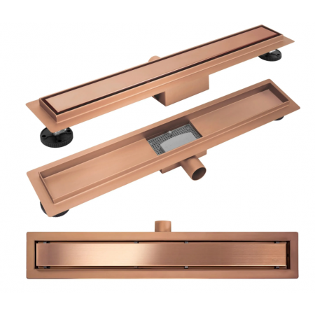 Трап для душа REA NEOX 80 BRUSHED COPPER