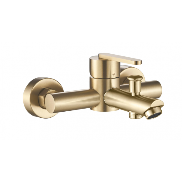Смеситель для ванны и душа REA ONTARIO BRUSHED GOLD с изливом