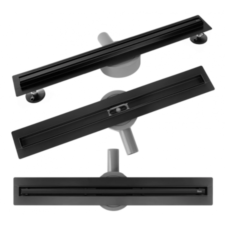 Трап для душа REA NEOX 90 SLIM PRO BLACK черный