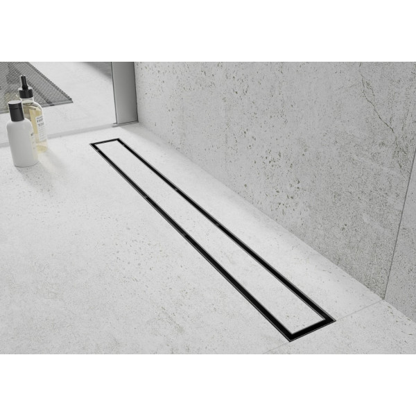 Трап для душу MEXEN FLAT 140 M13 BLACK 2в1 чорний