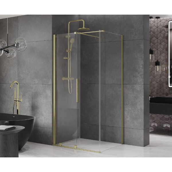 Душова кабіна MEXEN VELAR 110х100 BRUSHED GOLD